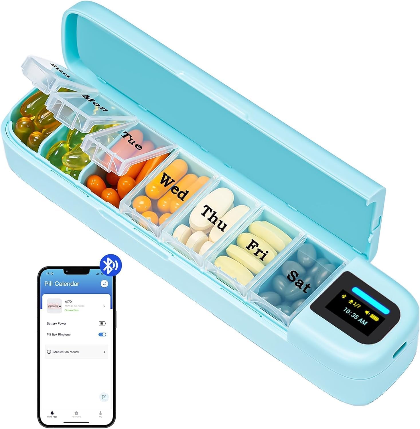 Medicine Cabinet Lock - Organizzatore di Pillole Intelligente con Allarme