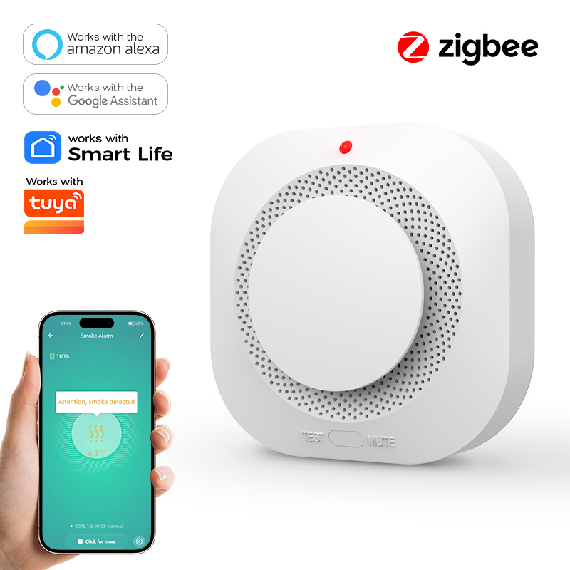 Smoke Detector Interconnected - Rilevatore di Fumo ZIGBEE per Sicurezza