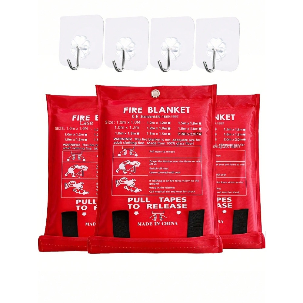 Fire Blanket Kitchen - Coperta antincendio 39,37 x 39,37 pollici