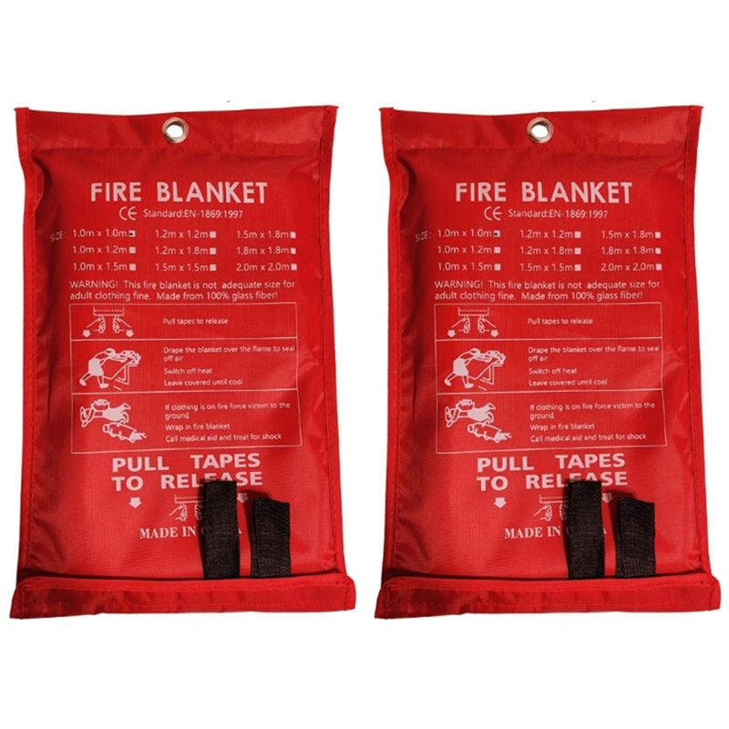 Fire Blanket Kitchen - Offerta Promozionale: 2 Coperte Antincendio di