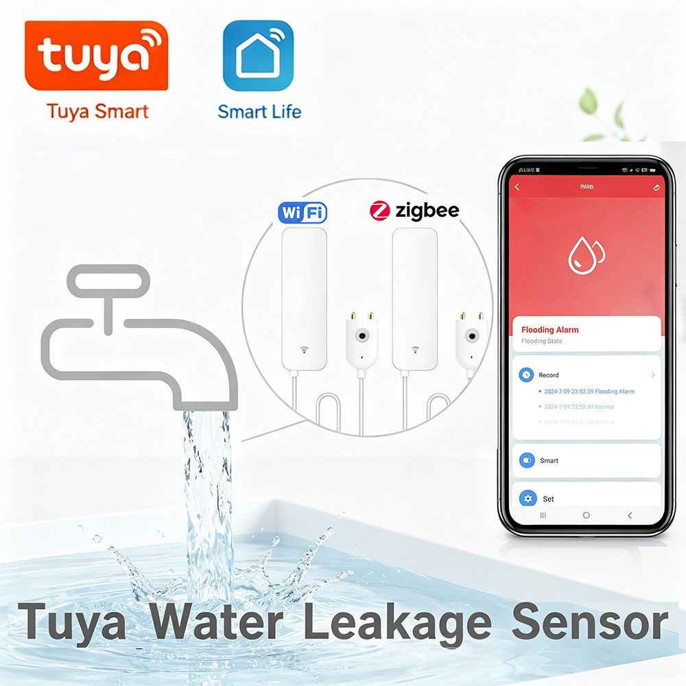 Water Alarm Sensor - Sensore di perdite d'acqua ZigBee WiFi,