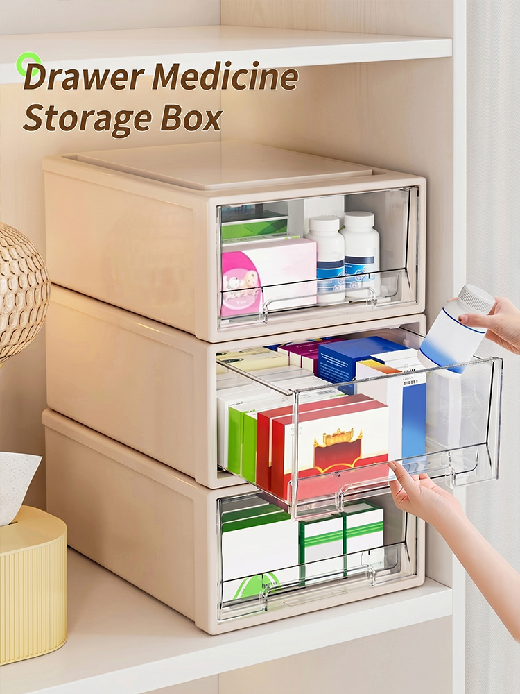 Medicine Cabinet Lock - Scatola Organizzatrice per Medicinali di Grande