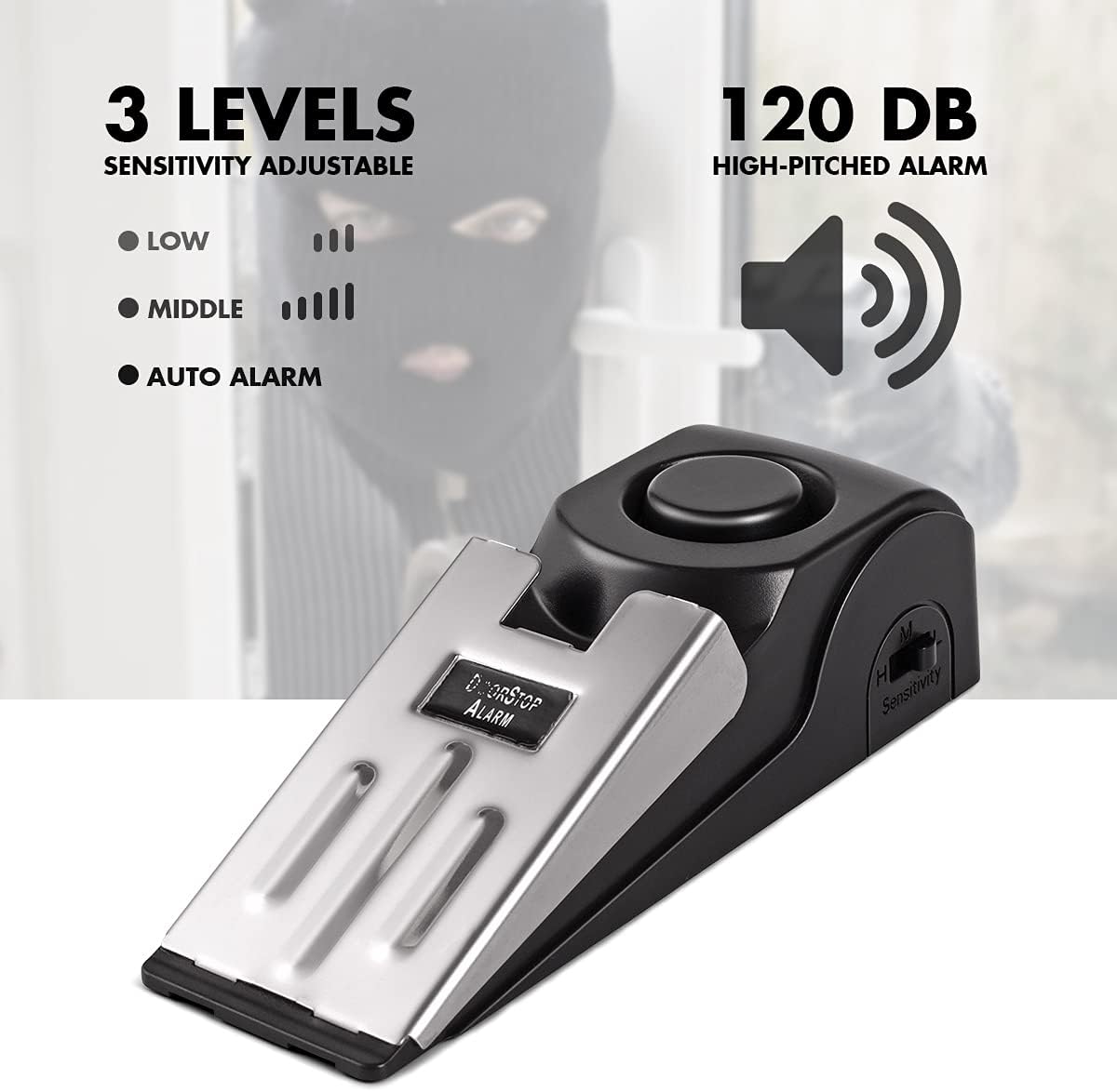 Door Stop Alarm - Allarme fermaporta, fermaporta con allarme di
