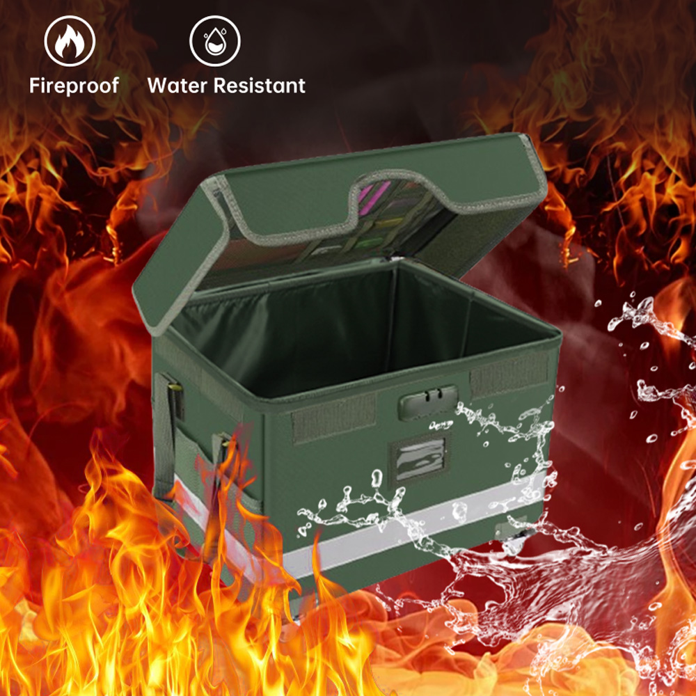 Fire Safe Document - Cassaforte Ignifuga con Ruote, Serratura a