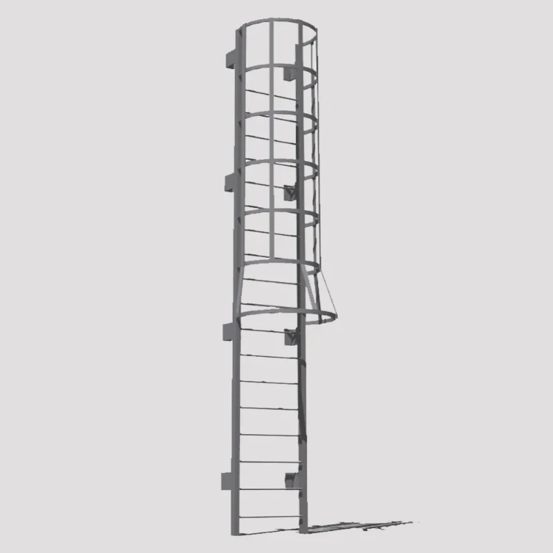 Fire Escape Ladder - Scala verticale industriale per gabbie per