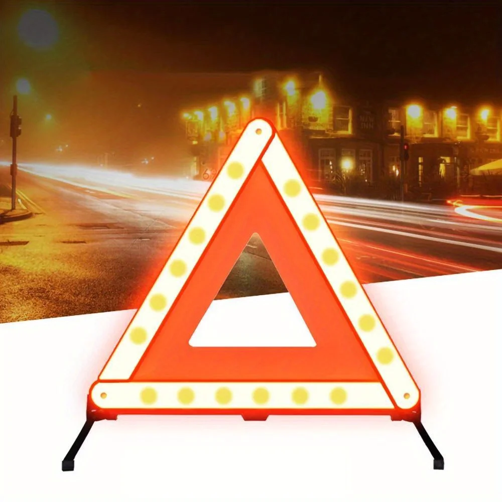 Emergency Exit Sign - Triangolo per auto Treppiede riflettente Avvertimento