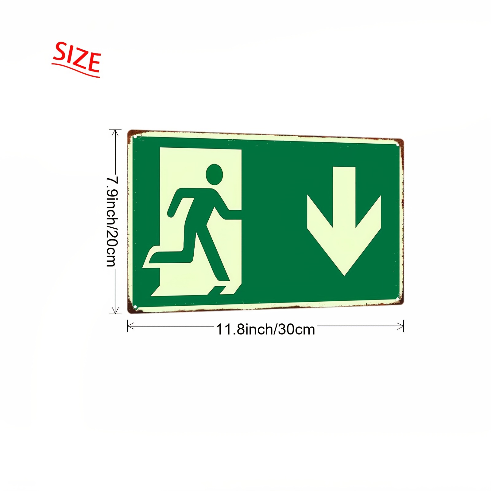 Targa in Metallo Vintage 2D |  - Emergency Exit Sign recensione e prezzo