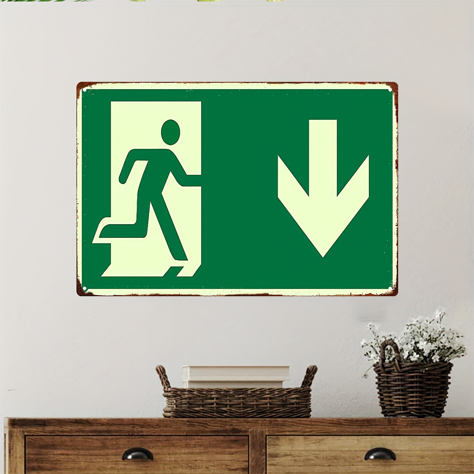Targa in Metallo Vintage 2D |  - Emergency Exit Sign recensione e prezzo