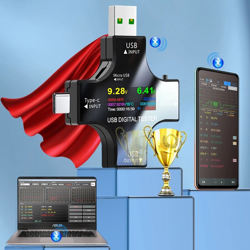 Tester USB DC Tipo-C PD Voltme - Co Detector Plug recensione e prezzo