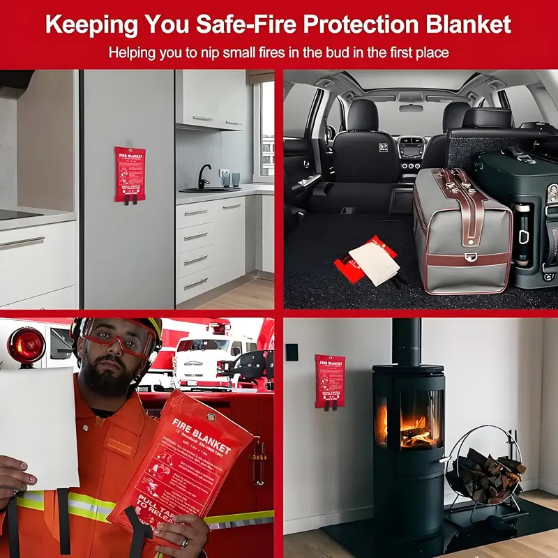 Confezione da 4 coperte antinc - Fire Blanket Kitchen recensione e prezzo