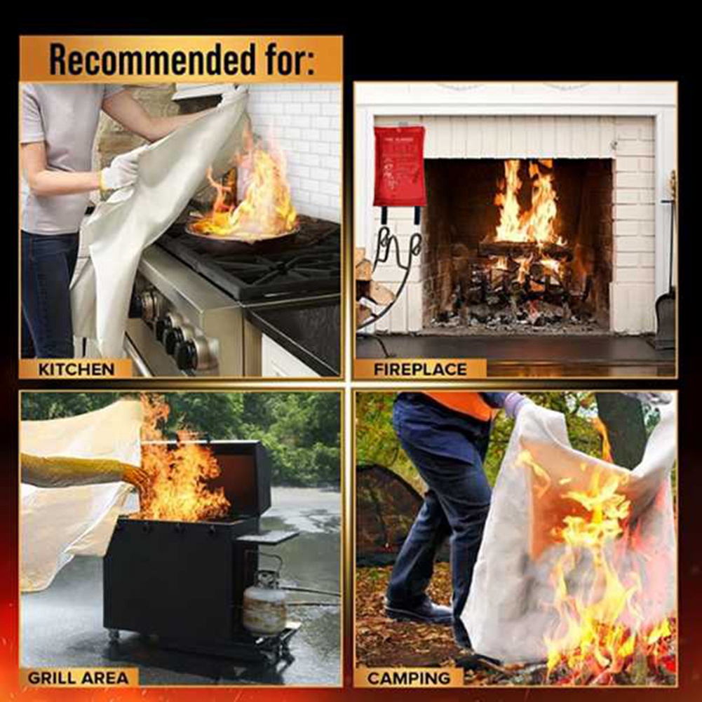AED2-Manta antincendio di emer - Fire Blanket Kitchen recensione e prezzo