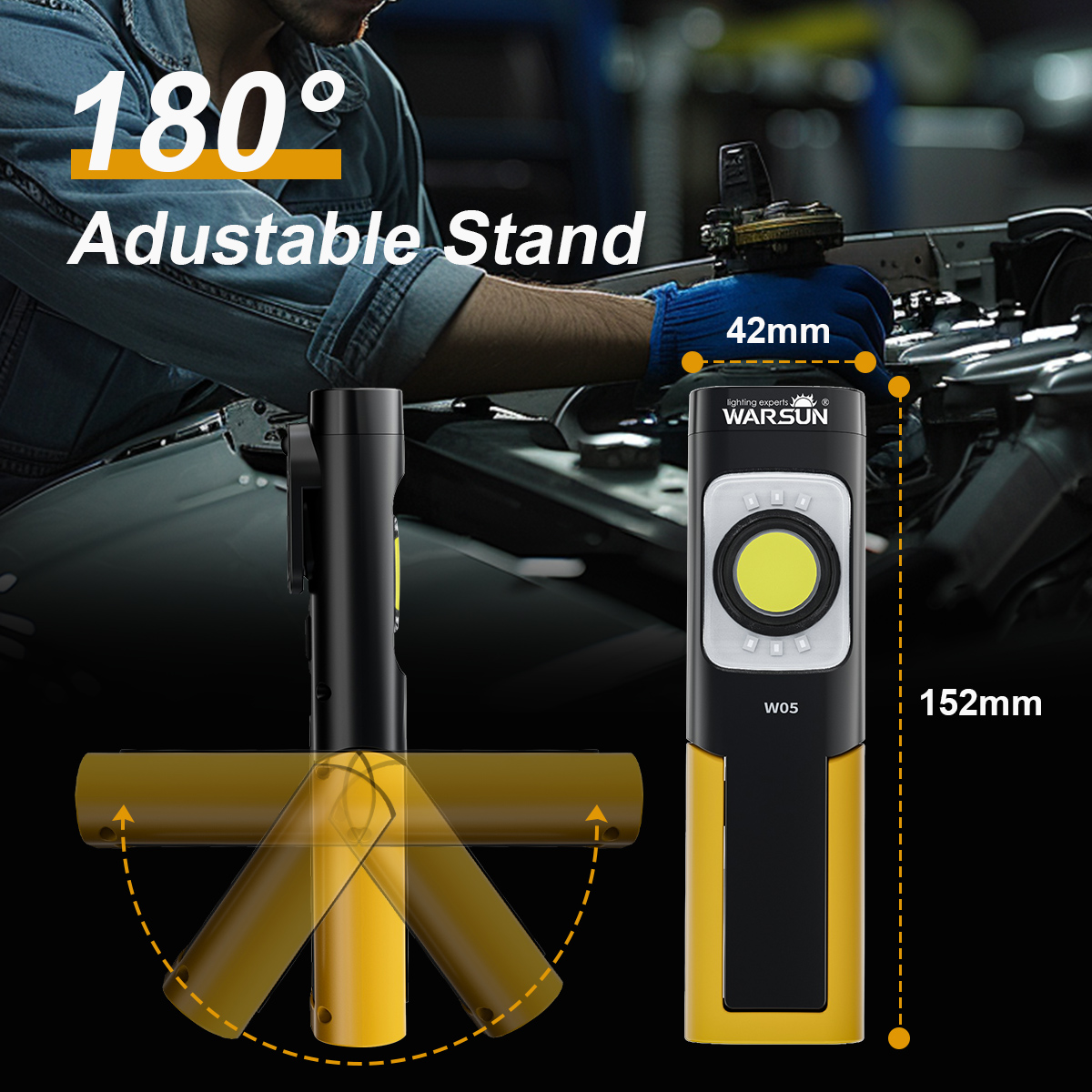 WARSUN W05S Luce da Lavoro LED - Power Outage Light recensione e prezzo