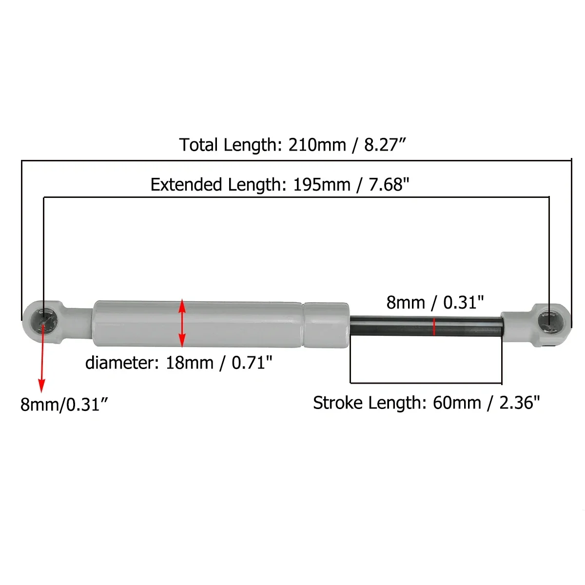 200-380N 195mm 8mm per camper  - Window Lock Bar recensione e prezzo