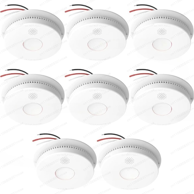 Set di 8 Rilevatori di Fumo In - Smoke Detector Interconnected recensione e prezzo