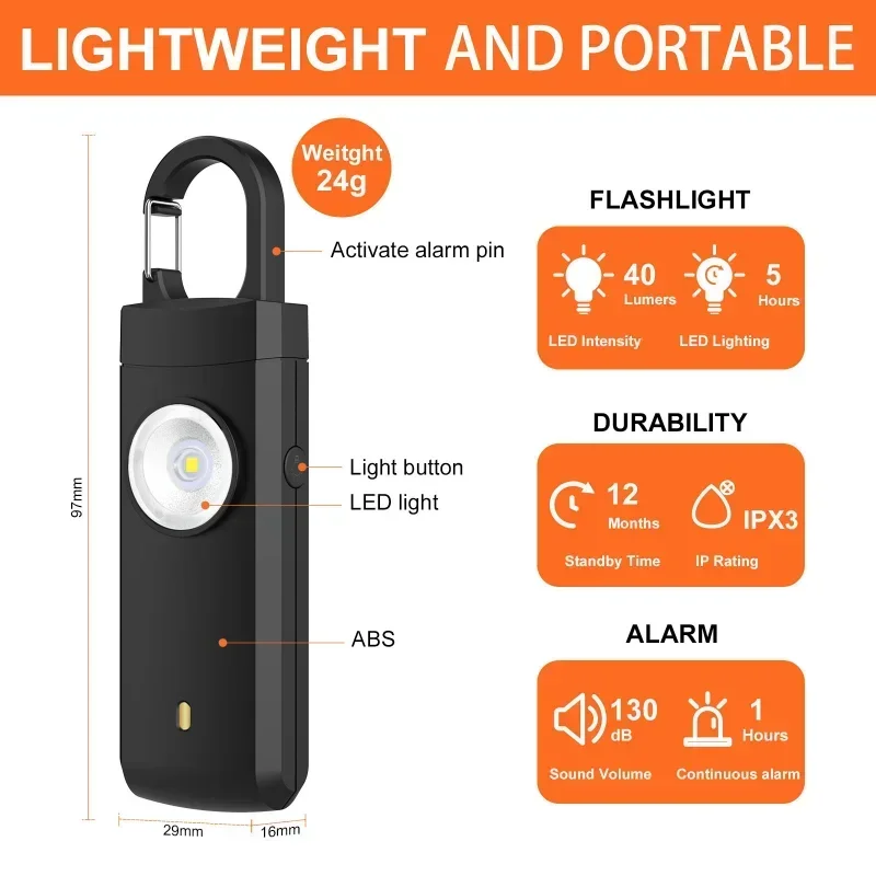 Torcia LED per autodifesa Port - Personal Alarm Keychain recensione e prezzo