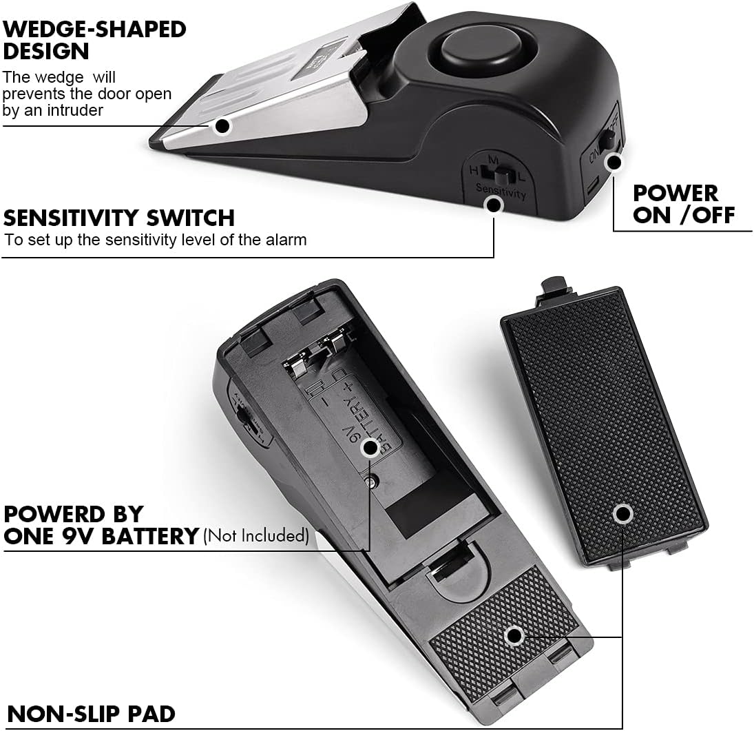 1/2 pezzi portatile da viaggio - Door Stop Alarm recensione e prezzo
